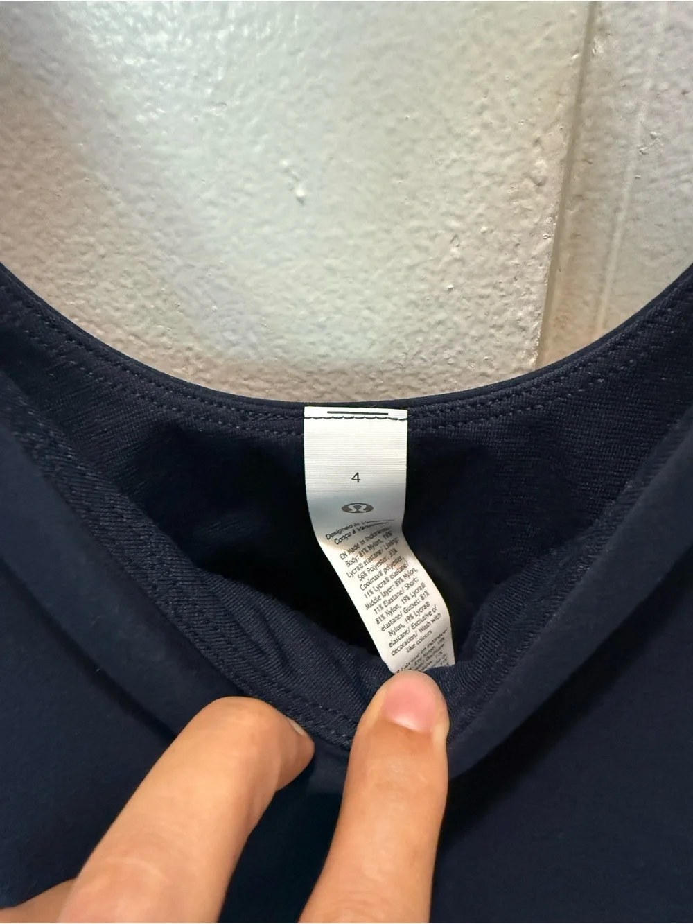 NWT Lululemon athletica navy Tank Dress - Sleek Scoop Neck - 4